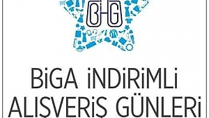 Biga indirimli alışverişgünleri başlıyor