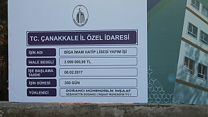 Biga'ya Yeni İmam Hatip Lisesi