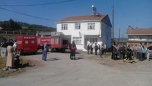 Cenaze evinde yangın