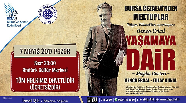Genco Erkal, Yaşamaya Dair ile Atatürk Kültür Merkezi'nde