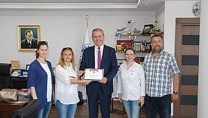 Biga Ortaokulu'ndan teşekkür ziyareti