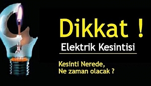 Dikkat Elektirik Kesintisi Var