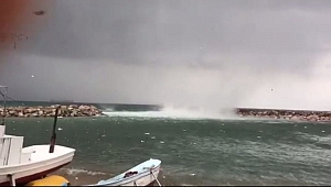 Teksas'ta değil Aksaz'da Hortum (Video)