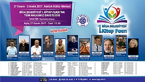 Biga Belediyesi Kitap Fuarı'nın ilki pazartesi başlayacak