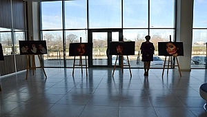 Biga'da 'Kadına Şiddete Hayır' temalı fotoğraf sergisi