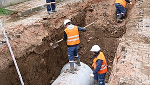 Biga'da yağmur suyu ve kanalizasyon sorunlarına neşter