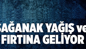 Canakkale AFAD Uyadı Sağanak Yağış Ve Fırtına Geliyor