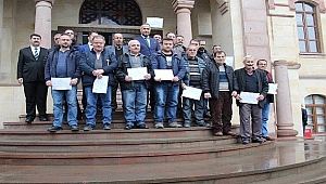 Biga'da Okul Servis Araçları Eğitim Kursu Sertifika Töreni düzenlendi