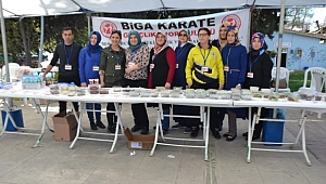 Biga'da Karateciler Yararına Kermes Düzenlendi