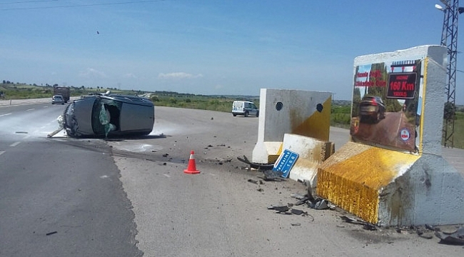 Biga'da Trafik Kazası: 1 Yaralı