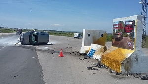 Biga'da Trafik Kazası: 1 Yaralı