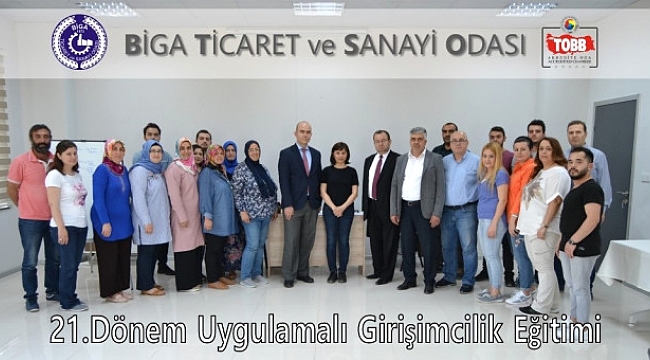  Biga Tso'da 21. Dönem Girişimcilik Eğitimi Sona Erdi