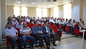 Biga'da SGK İl Müdürü esnafı ve çiftçiyi bilgilendirdi