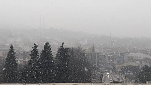 Biga merkez ilk kar ile tanıştı