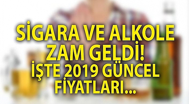 Alkol ve Sigaraya Yeni Yıl Zammı