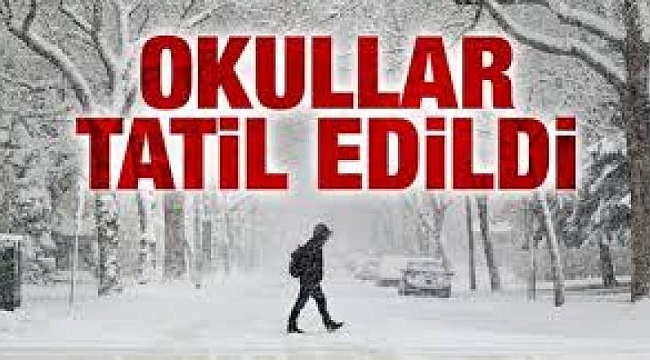 Yarın Biga'da Okullar Tatil