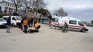 Biga'da 2 Motosiklet Kafa Kafaya Çarpıştı