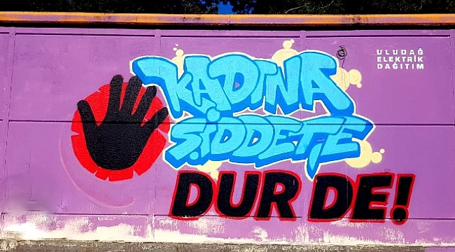 Trafolar ''Kadına Şiddet'' dikkat çekti