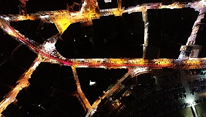 Bigalılar 250 metrelik Türk Bayrağı ile birlik mesajı verdiler