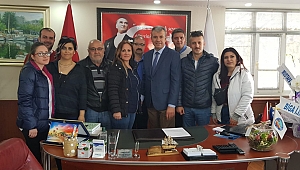 BİGA'DA GAZETE ÇALIŞANLARI YENİ BELEDİYE BAŞKANLARINI ZİYARET ETTİLER