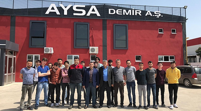 Biga MYO Öğrencileri Biga Organize Sanayi Bölgesi Firmalarına 22-26 Nisan 2019 Haftası Süresince Teknik İnceleme Gezisi Düzenledi.