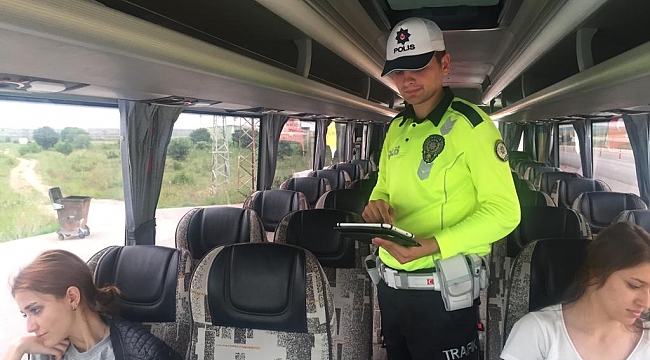 Biga'da Polis ve Jandarma Ekiplerinden Ortak Denetim