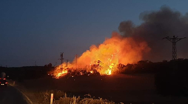 Kemer Köyünde Korkutan Yangın