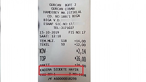 Biga'da Yazar Kasa Fişiyle Kadına Yönelik Şiddete Karşı Mesaj