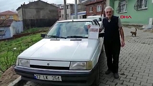 75 yaşında ilk trafik cezası yazıldı, çerçeveletip evinin duvarına astı