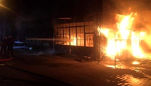 Biga'da korkutan yangın