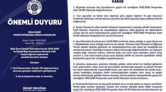 6 YENİ KARAR DAHA…