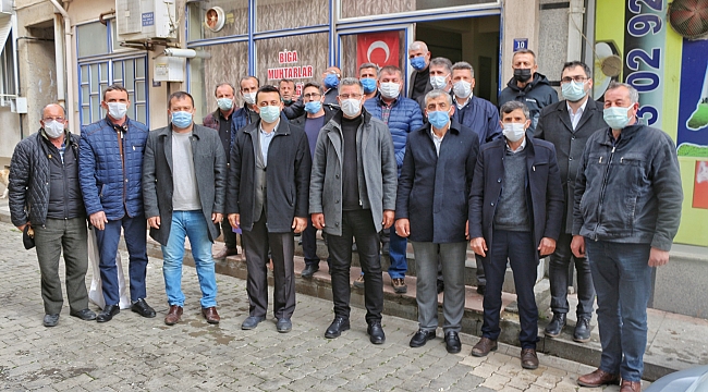 AK PARTİ'DEN MUHTARLAR DERNEĞİNE ZİYARET