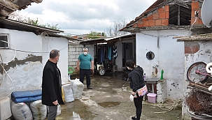 BAŞKAN PASTIRMACI, KARANTİNA ALTINDAKİ VATANDAŞLARI ZİYARET ETTİ