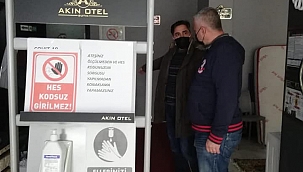 BİGA'DA OTELLER DENETLENDİ