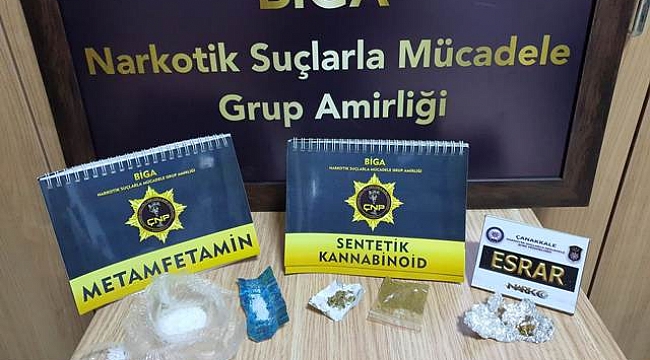 BİGA' DA NARKOTİK POLİSLERİ BAYRAMDA DA ZEHİR TACİRLERİNE GÖZ AÇTIRMADI