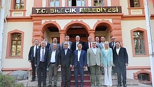 BAŞKAN GÖKHAN BİLECİK'TE İL BELEDİYE BAŞKANLARI İLE BİR ARAYA GELDİ