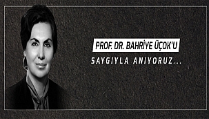 BAŞKAN GÖKHAN'IN PROF. DR. BAHRİYE ÜÇOK'U ANMA MESAJI
