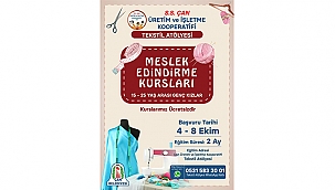 ÇAN TEKSTİL ATÖLYESİNE STAJYER ALINACAK