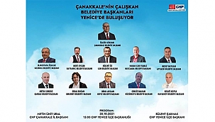 ÇANAKKALE'NİN ÇALIŞKAN BELEDİYE BAŞKANLARI YENİCE'DE BULUŞUYOR