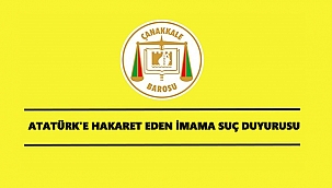 HAKARETÇİ İMAMA BİR SUÇ DUYURUSU DA BARO'DAN