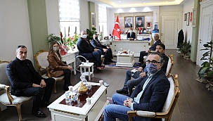 ÇANAKKALE KENT KONSEYİ YENİ YÖNETİMİ'NDEN VALİ AKTAŞ'A ZİYARET