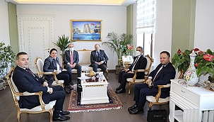 ZİRAAT KATILIM BANKASI GENEL MÜDÜRÜ VALİ AKTAŞ'I ZİYARET ETTİ