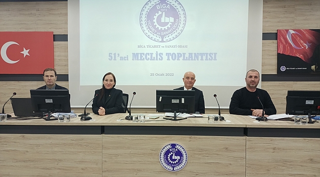 BİGA TSO, 2022 YILININ İLK MECLİS TOPLANTISINI YAPTI