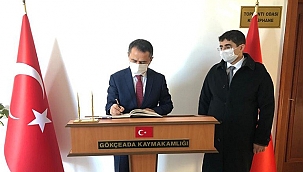 VALİ AKTAŞ, GÖKÇEADA KAYMAKAMLIĞINI ZİYARET ETTİ