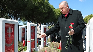 CUMHURBAŞKANI ERDOĞAN, ŞEHİTLER ABİDESİ'NDE
