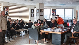 KEPEZ SPOR GÜREŞ TAKIMINDAN BAŞKAN ARSLAN'A ZİYARET