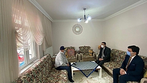 VALİ AKTAŞ, ŞEHİT ASTSUBAY KIVANÇ KAŞIKÇI' NIN AİLESİNİ ZİYARET ETTİ