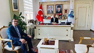 BAŞKAN ÖZ VALİ AKTAŞ'I ZİYARET ETTİ