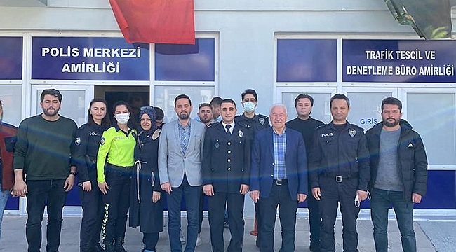 BAŞKAN YILMAZ'DAN LAPSEKİ İLÇE EMNİYET MÜDÜRLÜĞÜNE ZİYARET