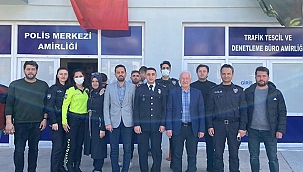 BAŞKAN YILMAZ'DAN LAPSEKİ İLÇE EMNİYET MÜDÜRLÜĞÜNE ZİYARET 